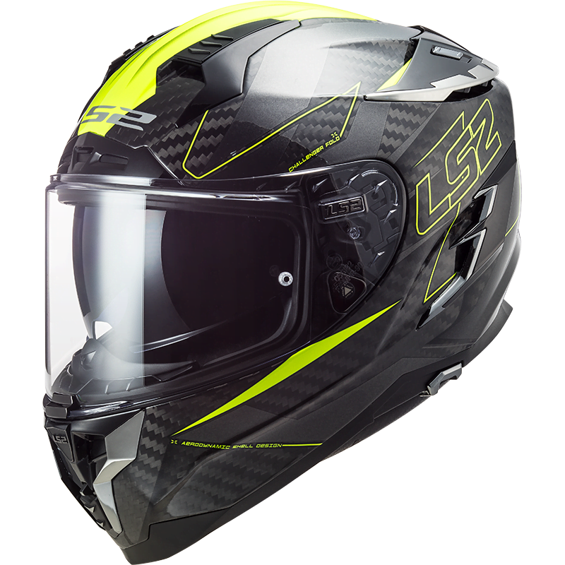 LS2 Challenger Carbon - Fold H-V Yellow LS2 Challenger Carbon - Fold H-V Yellow