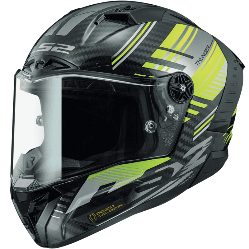 cphmc_ls2_thunder_carbon_volt_yellow Copenhagen Motorcycles - cphmc ls2 thunder carbon volt yellow