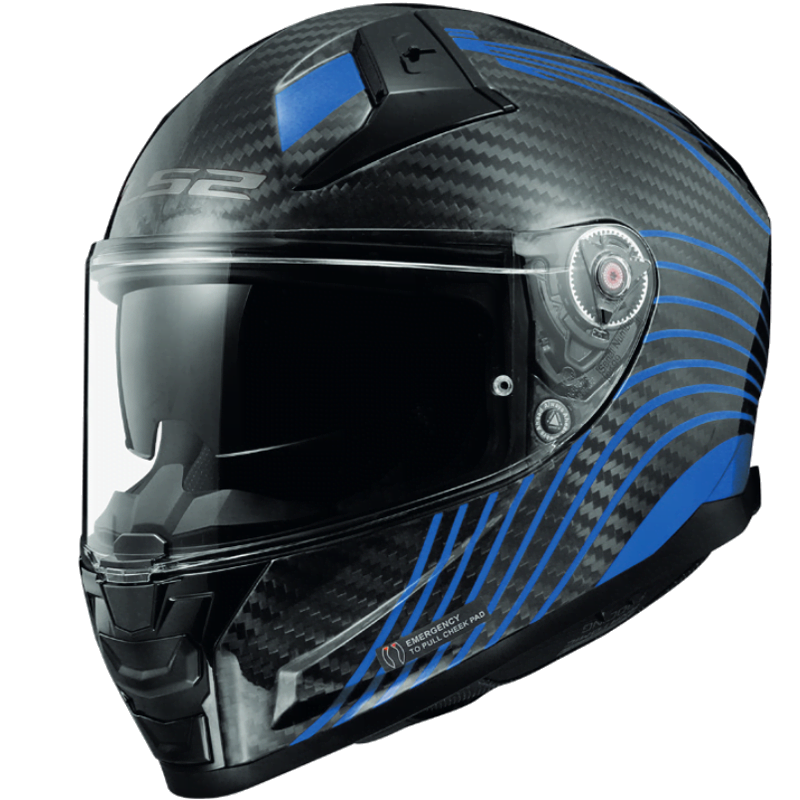 cphmc_ls2_vector2_carbon_flux_blue Copenhagen Motorcycles -