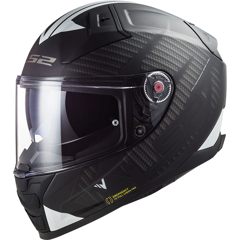 cphmc_ls2_vector2_splitter_black Copenhagen Motorcycles - cphmc ls2 vector2 splitter black