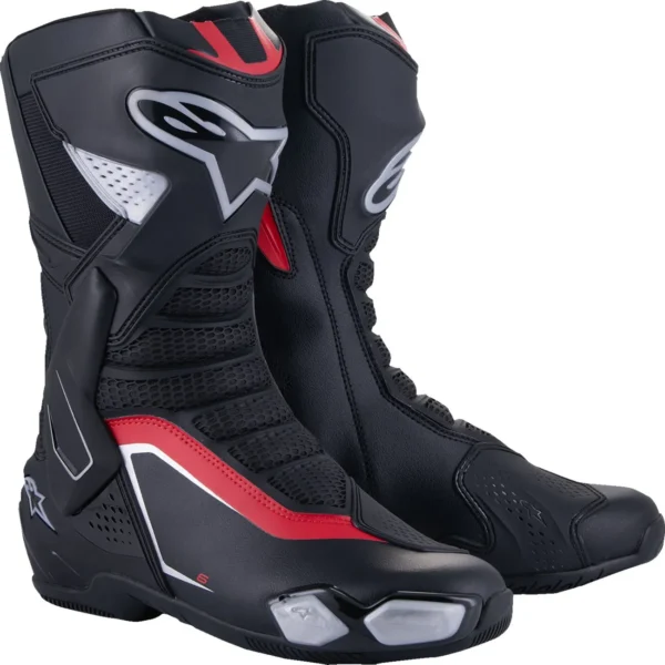 Copenhagen Motorcycles - alpinestars smx6 black red silver 01
